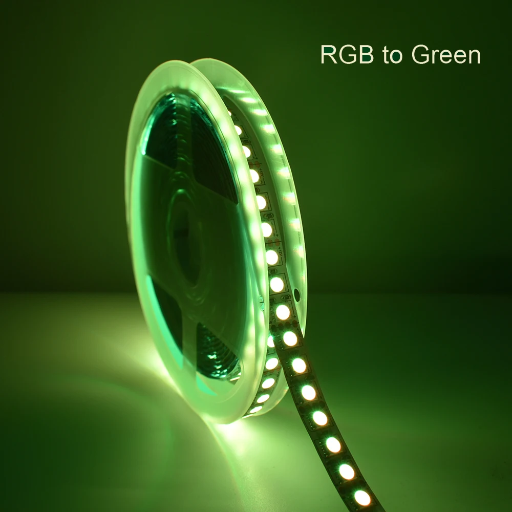 DC 12 В гибкая светодиодная лента rgb светильник s 120 единиц 5050 светодиодный s/M не водонепроницаемый светодиодный ленточный многоцветный светодиодный светильник с разъемом