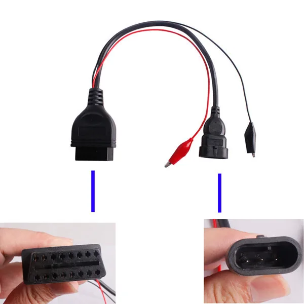 Кабель коннектор OBD2 для Fiat 3PIN 16PIN автомобильный адаптер 3 Pin Alfa Lancia кабель