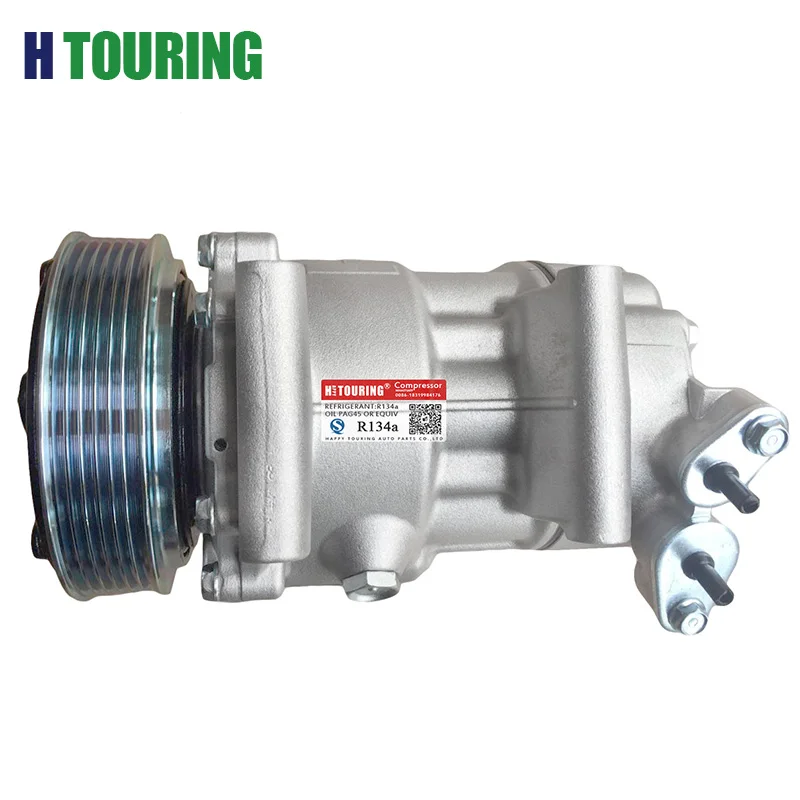 Для Санден SD6V12 компрессор peugeot 206 307 Citroen Fiat 1449 1450 6453XJ 6453QG 6453QE 6453Q 9655191680 9671456680 9655191580