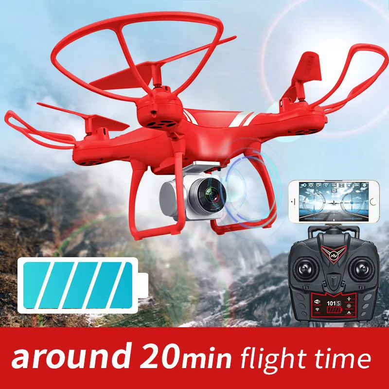 Радиоуправляемый Дрон KY101S с регулируемой камерой 5.0MP 1080 P высота удерживает один