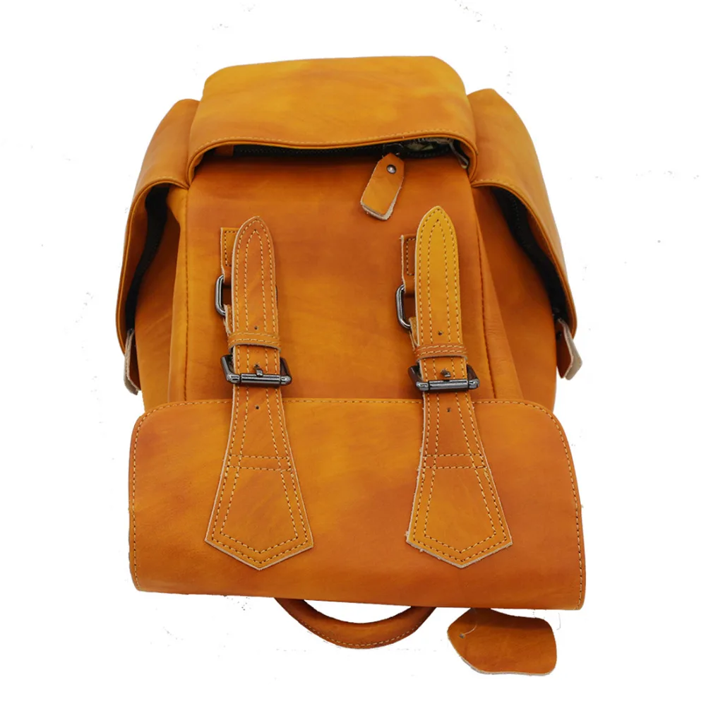 Женский рюкзак из натуральной кожи повседневный школьный воловьей высокого