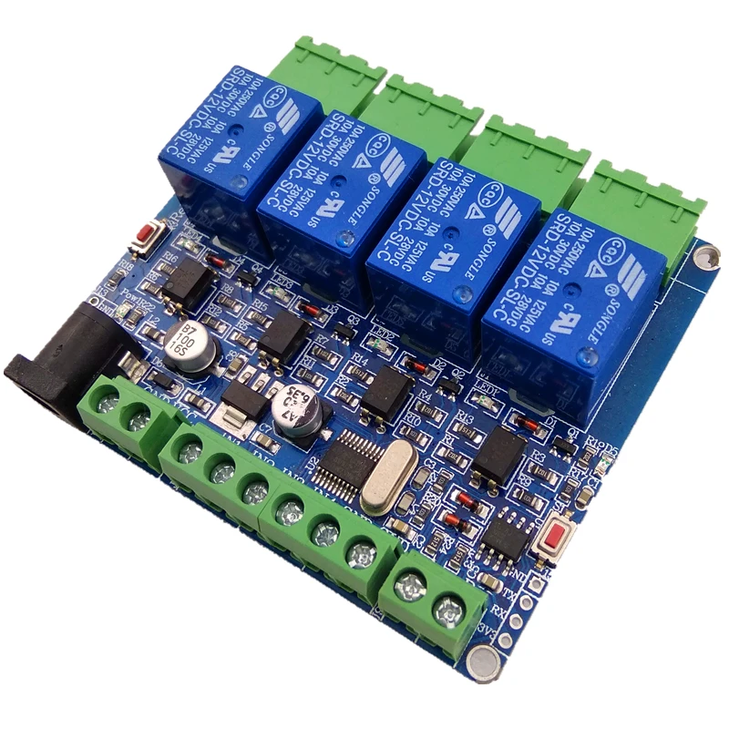 4 стороннее реле Modbus RTU позиционный переключатель на выходе вход 485 связь TTL с