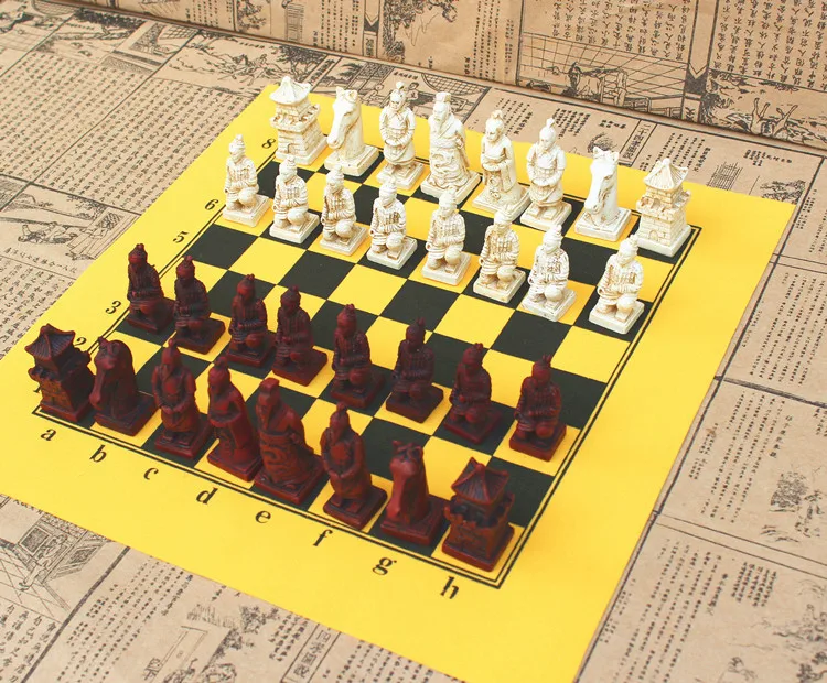 Коллекционные терракотовые воины 32 винтажные шахматы китайские S/M/L 3 размера