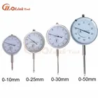 Аналоговый микрометр, измерительный прибор с циферблатом 0,01 мм, противоударный, 0-10 мм, 0-25 мм, 0-30 мм, 0-50 мм