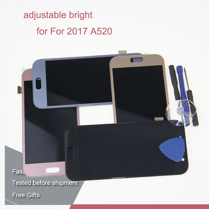 SM A520F ЖК для Samsung Galaxy A5 2017 A520 дисплей + сенсорный экран 5 2 дюйма Замена регулировка