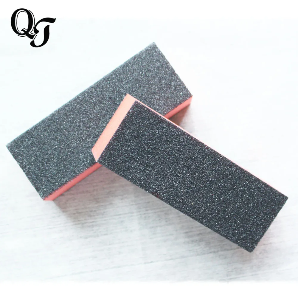 Новый оранжевый и черный дизайн ногтей маникюр шлифовальная наждачная бумага