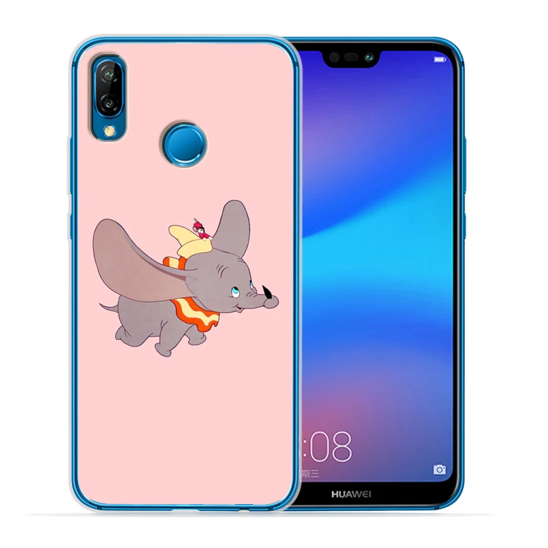 Мягкий прозрачный чехол Dumbo для huawei P30 Lite для huawei P30 Pro P20 Lite P8Lite P9Lite P Smart Capa силиконовый Etui