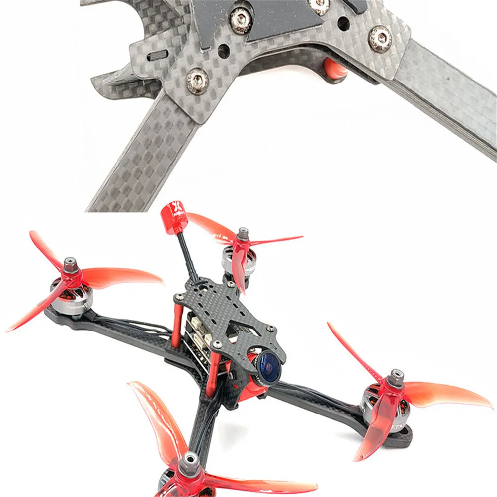 AlfaRC Raptor 218 мм 6 мм Arm углеродное волокно 5 дюймов стрейч X рамки Комплект для FPV Фристайл RC Дрон