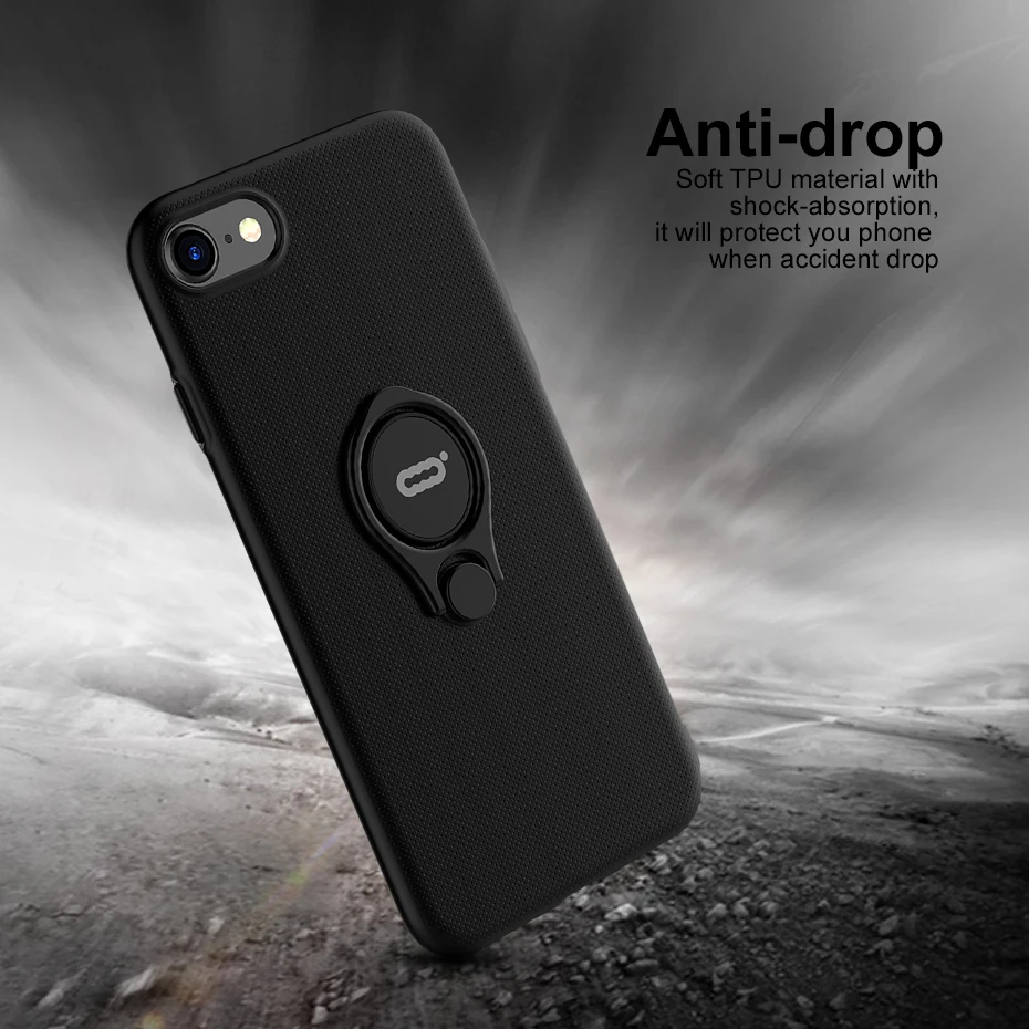 Роскошные кольцо стенд Защитный чехол для iphone 8 плюс полный Kickstand палец телефона |