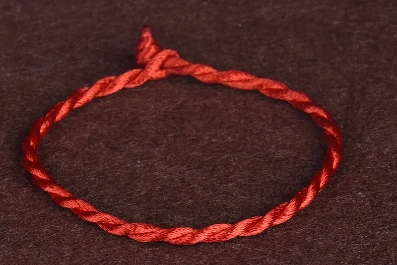 1 шт. ручной работы красный браслет для женщин красная веревка на удачу цепочка