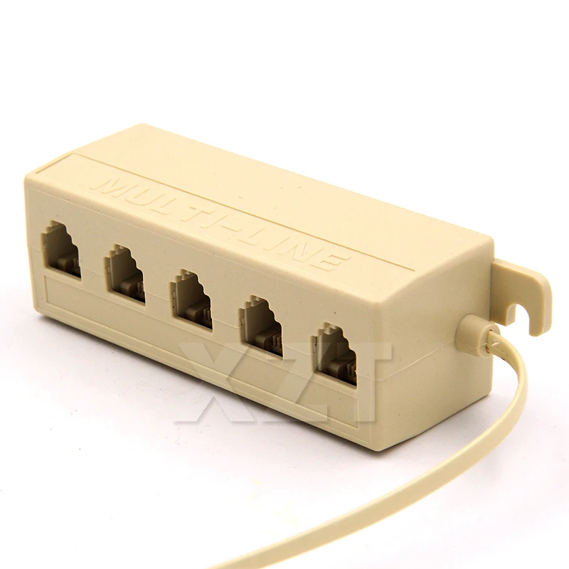 1 шт. Новый RJ11 6P4C Джек до 5 мама телефонный кабель Линия Y сплиттер удлинитель