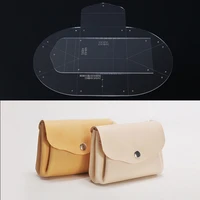 1 set acrylic leather template handbag clutch handwork craft sewing pattern diy accessory 12 5103cm