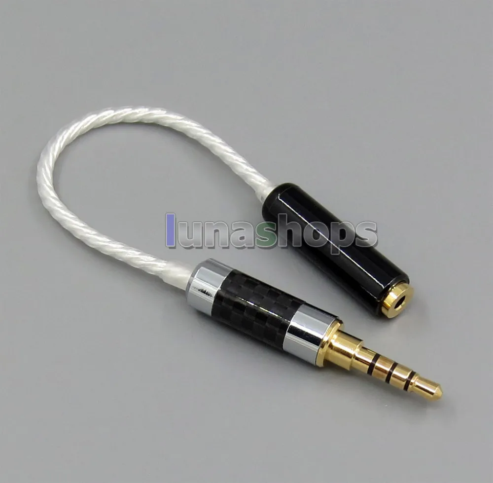 

LN005220 4pin 3.5mm Male Silver Plated Re-Zero Balanced Hifiman HM901 HM802 To 4pin 2.5mm AKR03 Layla Angie Bal Earphone Cable