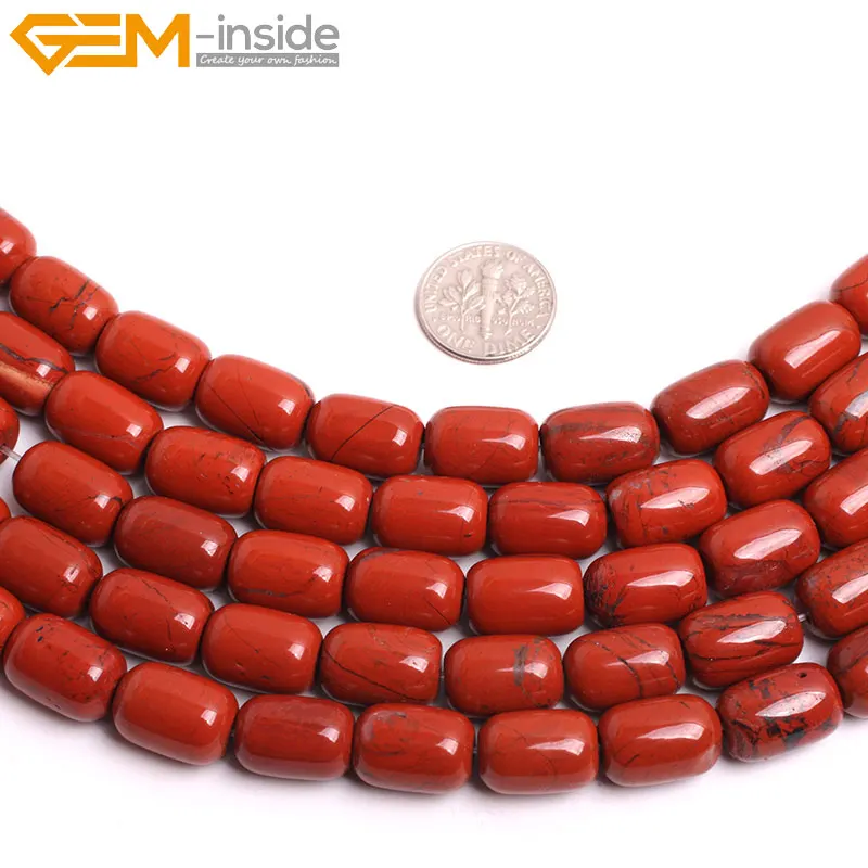 Natural Drum barrel Rhodonite stone Beads popular fashion For Jewelry Making Selectable Size 15inches DIY Jewellery | Украшения и