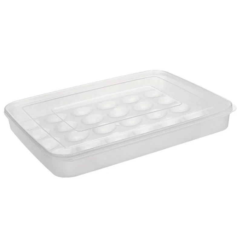 

Egg Storage Box 30-egg Hard Plastic Egg Case Organizer Holder Box Container Egg Dispenser for Refrigerator Capacity
