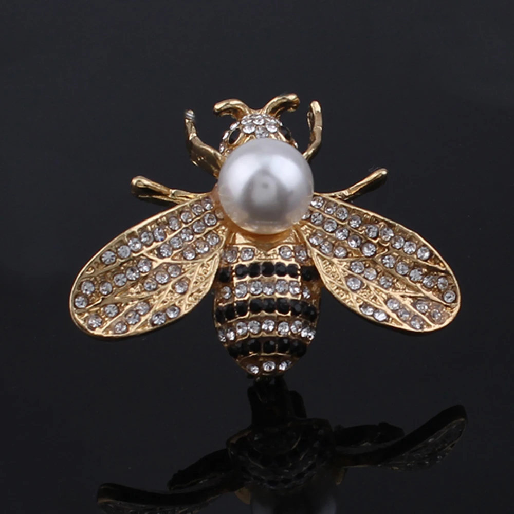 

Earofcorn Rhinestone Colorful Bee Brooches for Women Creative Insect Brooches