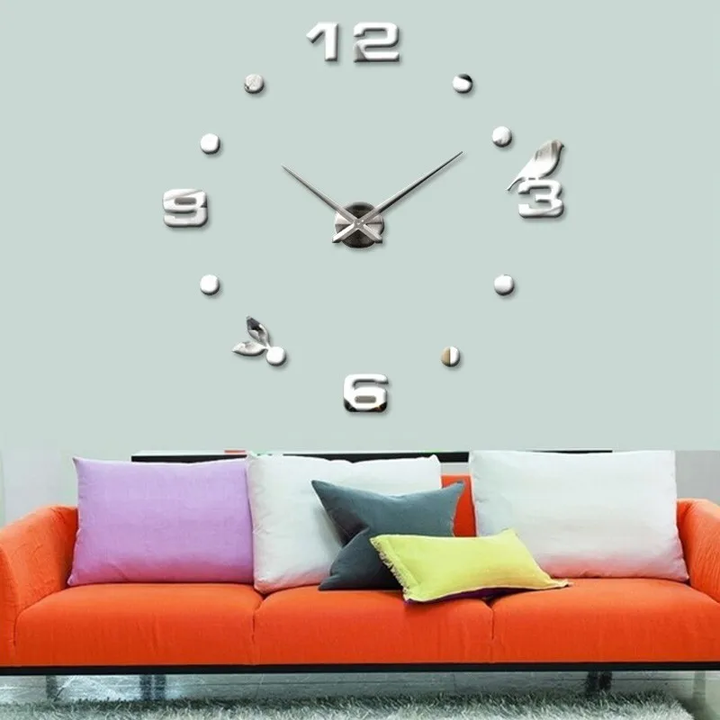 Светящиеся часы с птицами, настенные часы с подсветкой, часы Horloge Reloj Duvar Saati, современный дизайн, часы Pat Patrouille, настенные палочки uhr