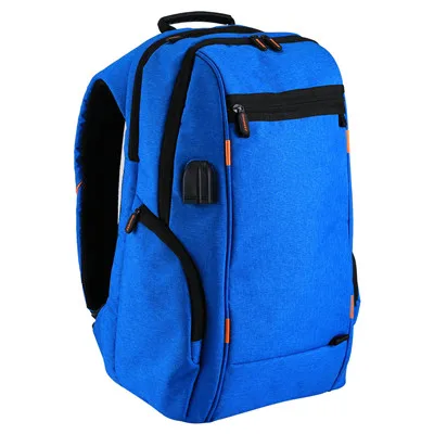 Blue Haweel Открытый Многофункциональный удобный дышащий повседневный рюкзак для камеры Сумка для ноутбука внешняя usb зарядка/наушники порты - Цвет: Blue