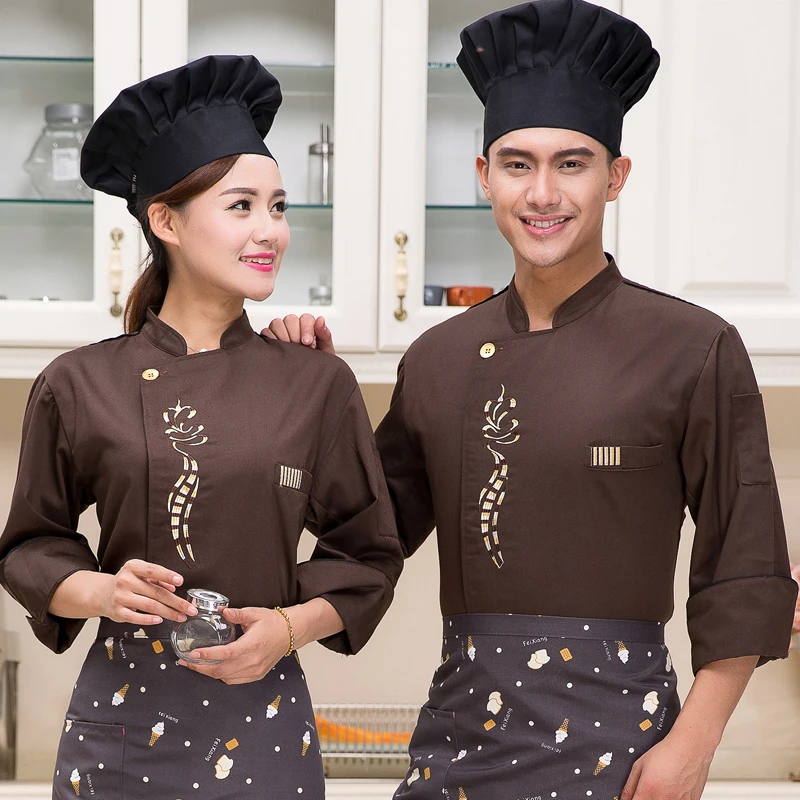 2017 новая одежда шеф повара с короткими рукавами летние мужские и женские