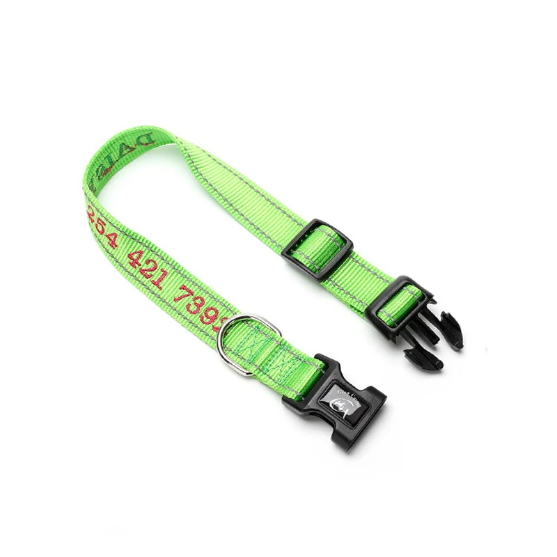 Ошейники для собак с вышитыми буквами на заказ индивидуальный ошейник крупных из