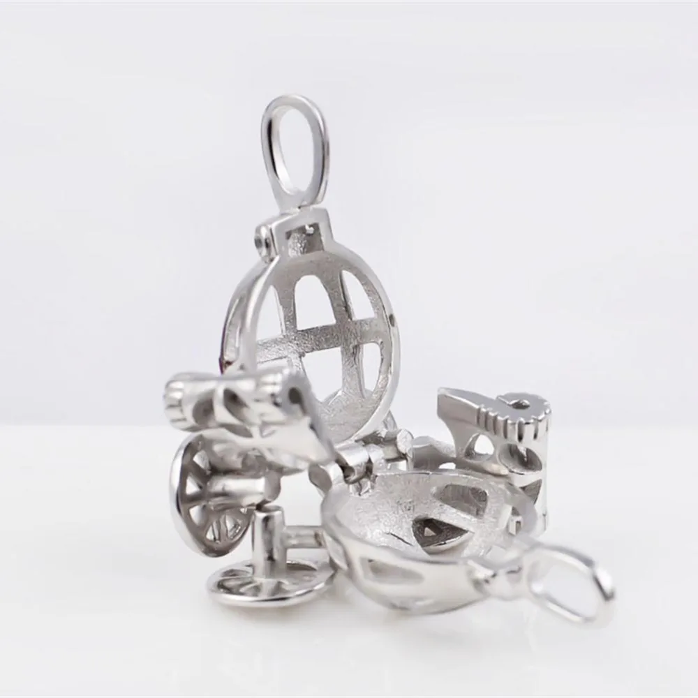 Женское колье с подвеской бола из серебра 925 пробы|925 sterling silver pendant|silver pendantsterling