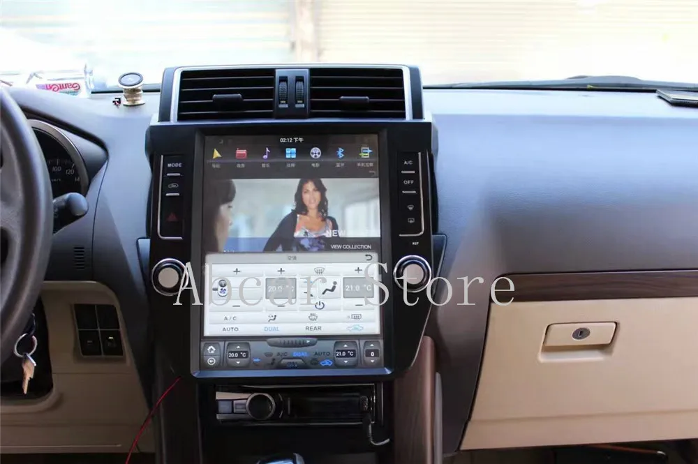 12,1 ''Tesla стиль Android 8,1 автомобильный dvd-плеер gps навигация для Toyota Land Cruiser Prado 150- стерео радио ips px6