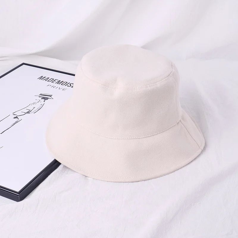 Candy Color Bucket Hat Women Fishing Men Bucket Hat Spring Summer Bob Hip Hop Caps Gorros Unisex Cotton Sun Flat Caps