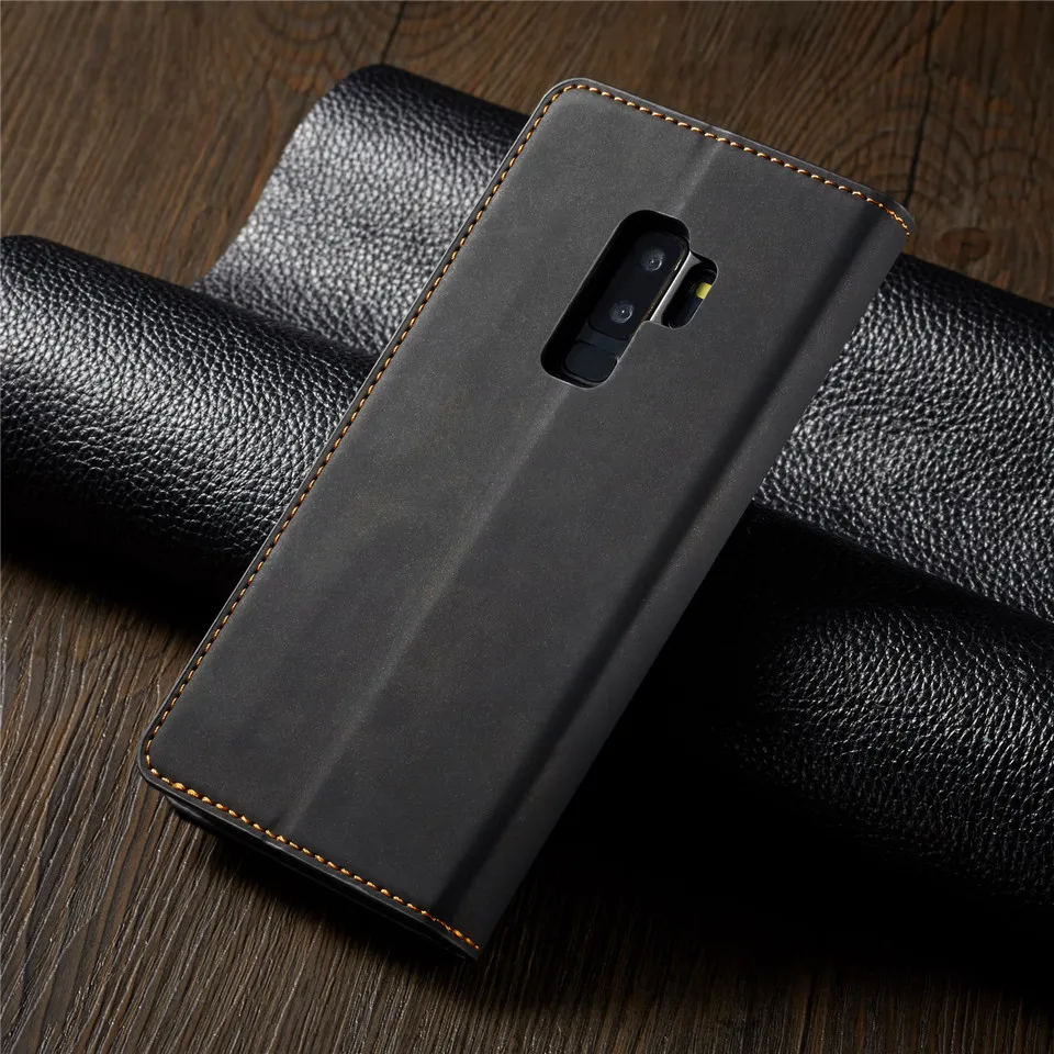 Кожаный чехол для Samsung Galaxy S7, S7 Edge, S8, S9, S10, S10 PLUS, S10E, S10 Lite, чехол с откидной крышкой, кошелек, Магнитная сумка для телефона, чехол-книжка