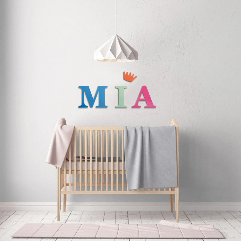 Пользовательское Детское Имя надпись персонализированные детские буквы