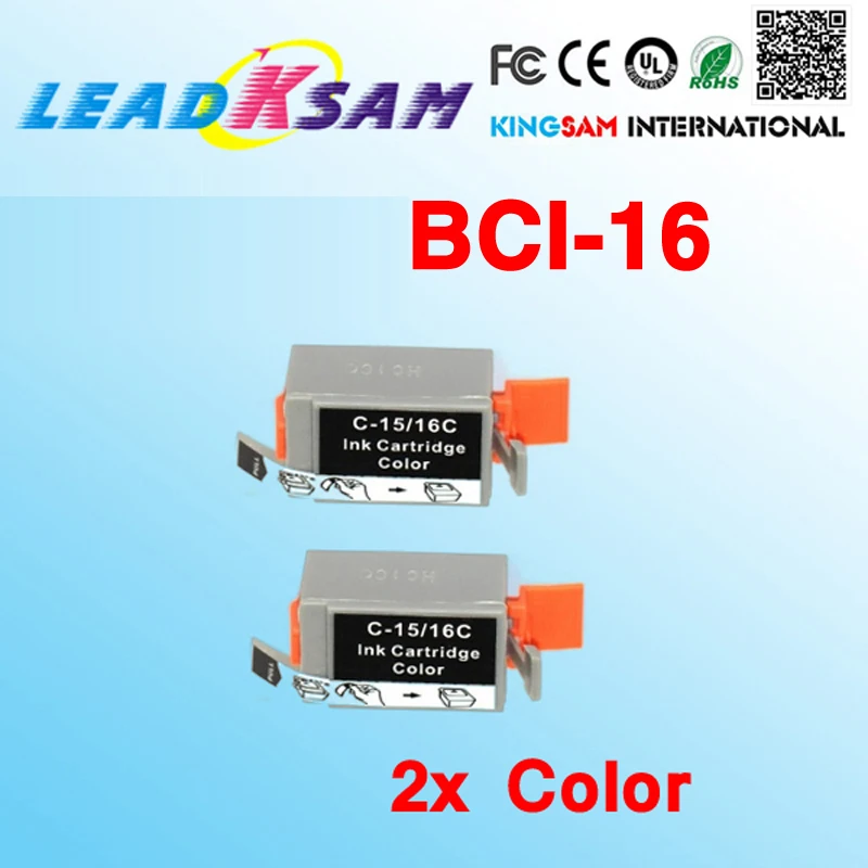 Цветной картридж с чернилами 2 шт. совместим фотографиями i80 ip90 ip90v BCI15 BCI 16 |