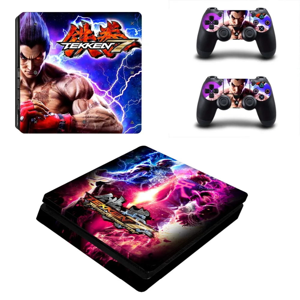 Игровая наклейка Tekken 7 PS4 Slim Skin для консоли Sony PlayStation 4 и контроллеров Виниловая