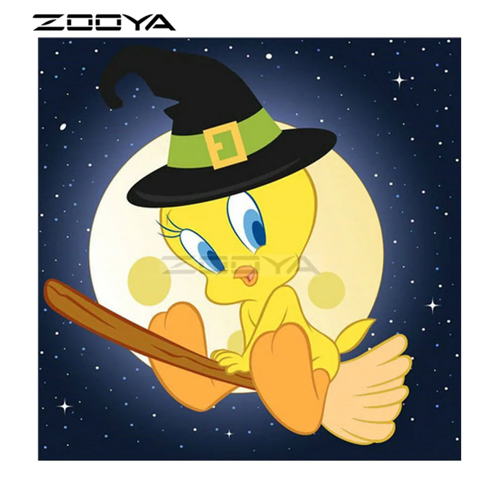 

ZOOYA Diamond Embroidery DIY Diamond Painting Cartoon Duck Rhinestones Embroidery Diamond Cross Stitch Mosaic Picture F1108