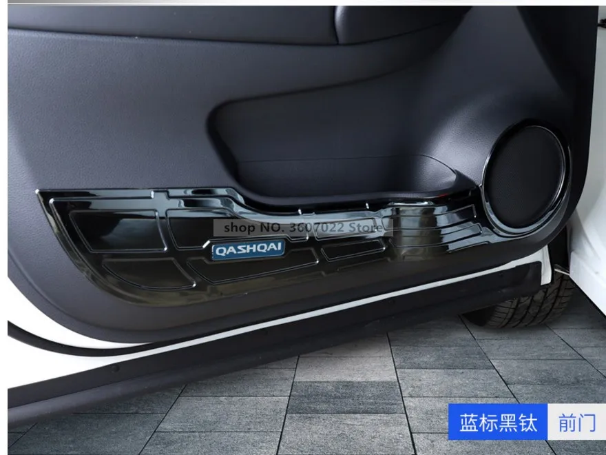 Высокое качество для- NISSAN QASHQAI J11stainless сталь 4 шт. декоративные стеклянные двери анти-ударная панель декоративная наклейка для автомобиля