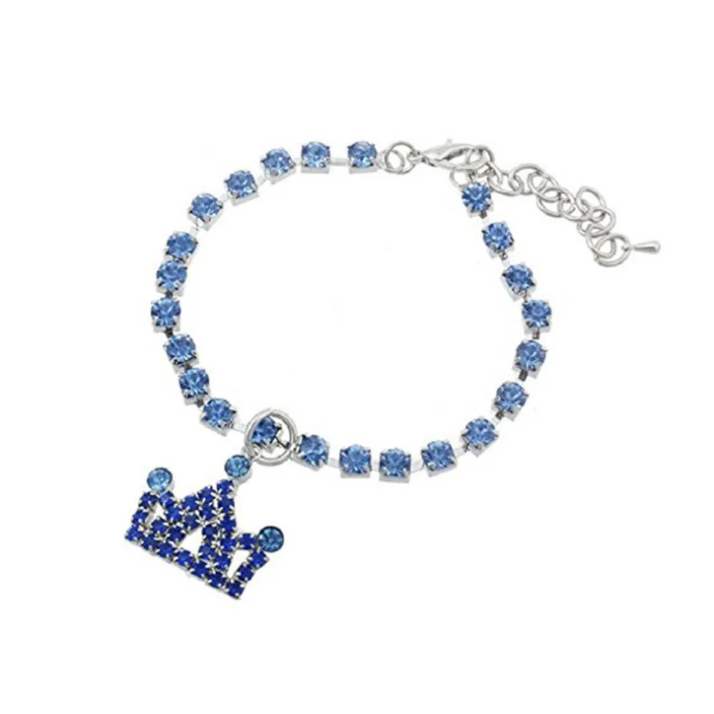 Crown Pendant Dog Cat Puppy Collar Rhinestone Necklace Outdoor Pet Accessories | Дом и сад