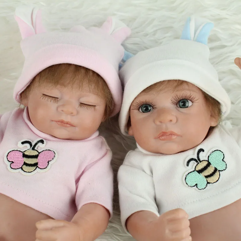 Полностью силиконовые реалистичные куклы Reborn Baby Twin драгоценные коллекционные