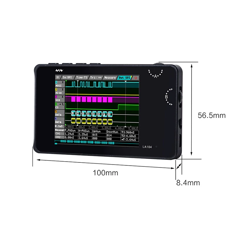 Цифровой анализатор логики CCDSO LA104 USB Mini 4 канала 100 МГц максимальная частота
