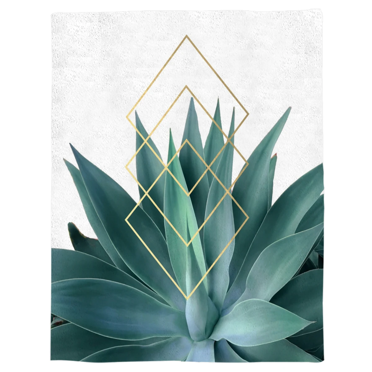 Agave геометрическое одеяло теплое из микрофибры фланелевое для спальни|Одеяла| |