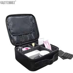 Органайзер для косметики GQIYIBBEI, многослойный, водостойкий, со съемным замком на молнии