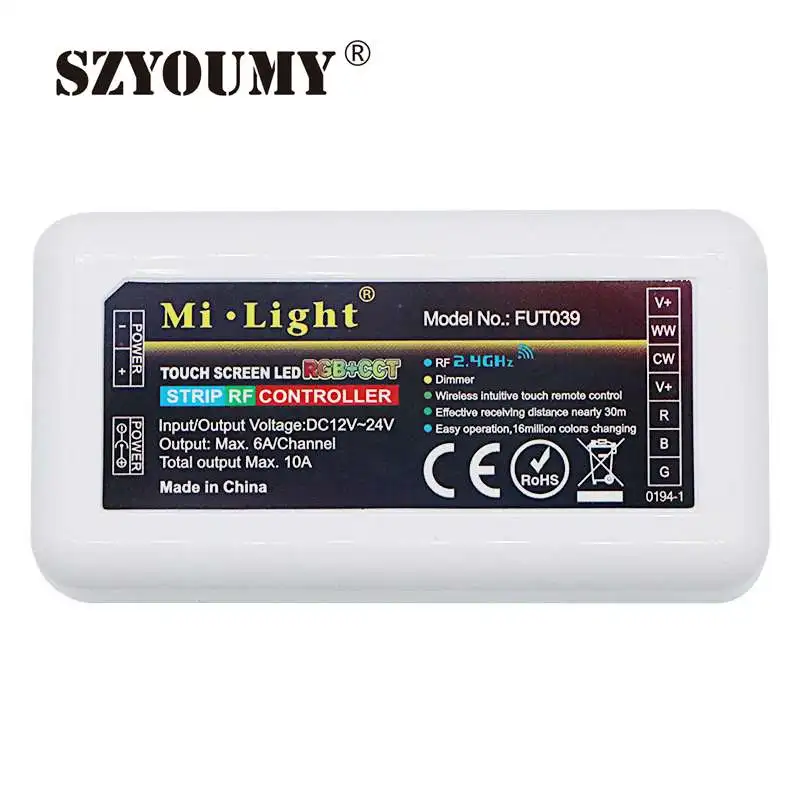 Беспроводной светодиодный контроллер SZYOUMY Mi светильник 2 4G 4-зонный FUT039
