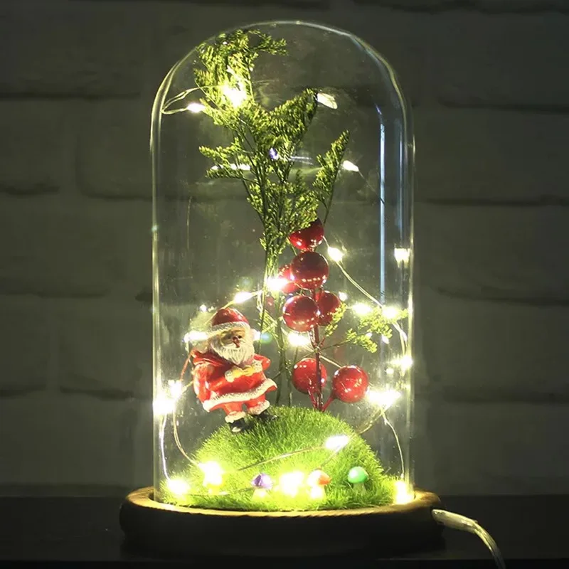 Мигасветильник USB свет, искусственная свежая небольшая вечная Рождественская елка, украшение, цветок, Креативный светодиодный праздничный ... от AliExpress RU&CIS NEW