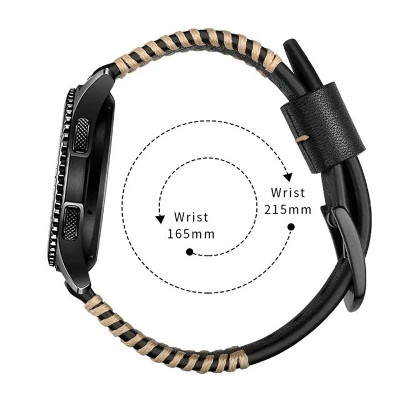 22 мм ремешок для Samsung Gear S3 Frontier классический кожаный сменный Ремешок Galaxy watch 46