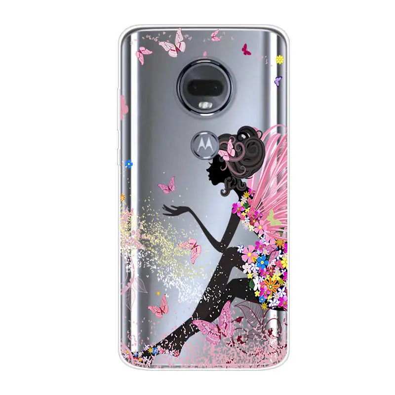 Чехол для телефона Motorola Moto G7 Play мягкий силиконовый чехол из ТПУ с мультяшным
