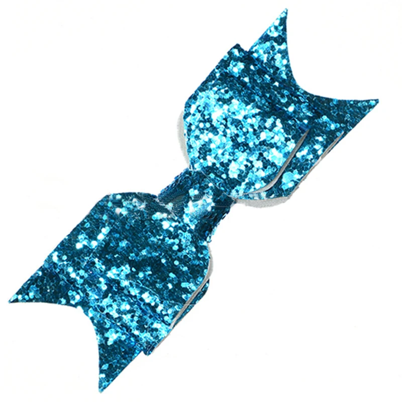 skyblue 1 шт., модная заколка для волос с большим блестящим бантом для девочек, заколка для волос с бантом, детские шпильки заколка для волос для детей, аксессуары для волос - Цвет: skyblue