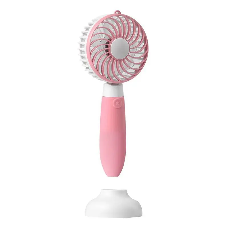 Portable Windmill USB Rechargeable Mini Fan 3-Speed Handheld Desktop (pink) | Бытовая техника