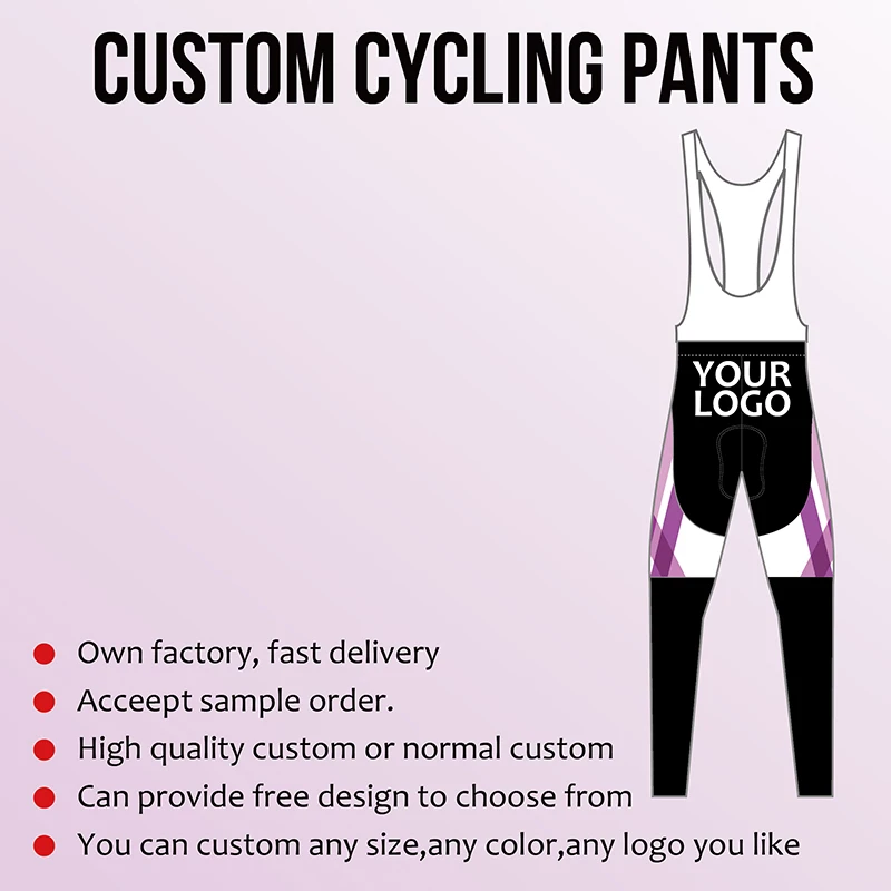 На заказ велоспорт нагрудник брюки длинные ремень 3D Мягкий OEM Bikewear уличная