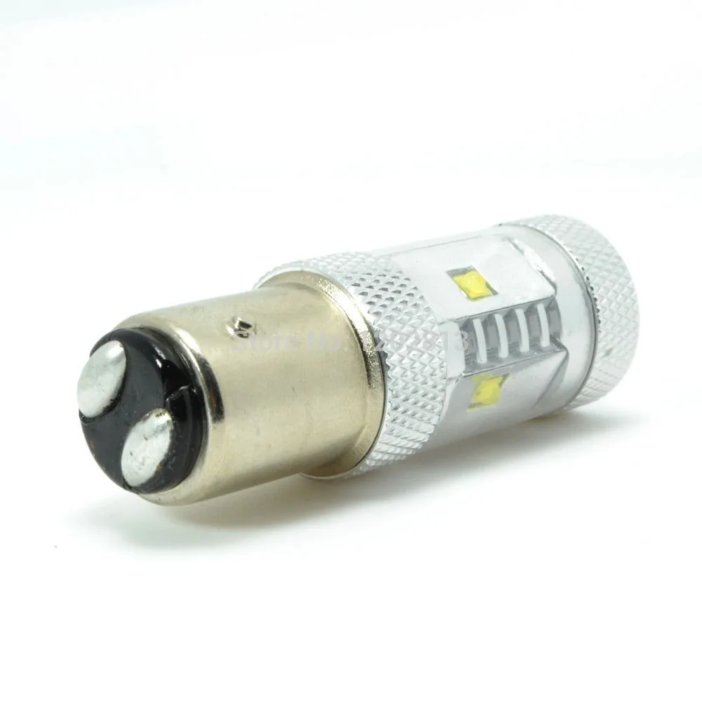 Бесплатная доставка 2 шт. P21/5 Вт 380 BAY15D 1157 Rouge/Orange/Blanc Cree chip Can Bus Anti Erreur LED Feux Stop Brake
