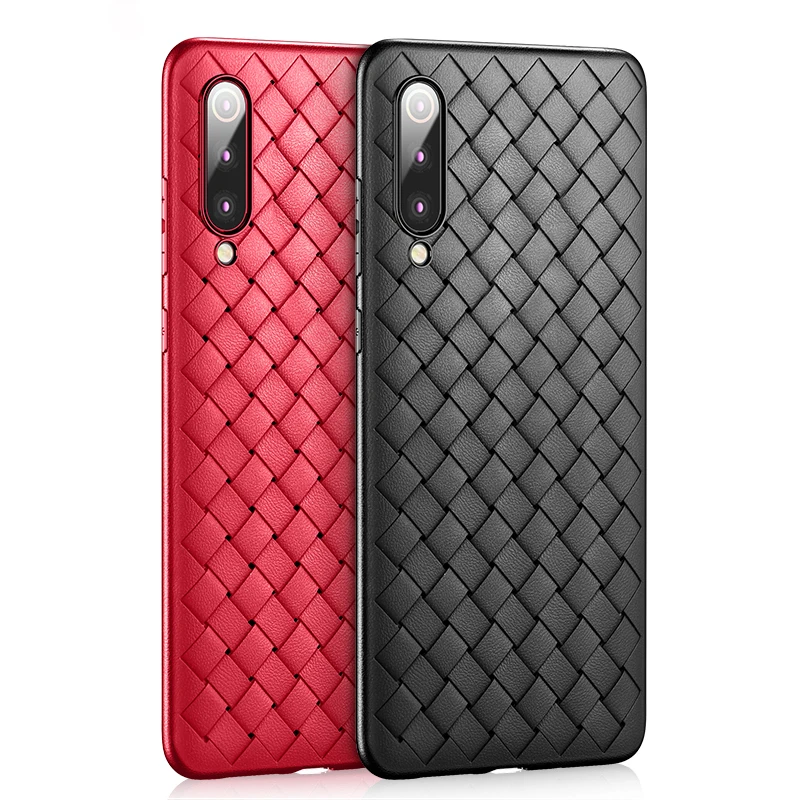 Роскошный Плетеный чехол для телефона Oneplus 7 Pro текстурированный силиконовый one plus