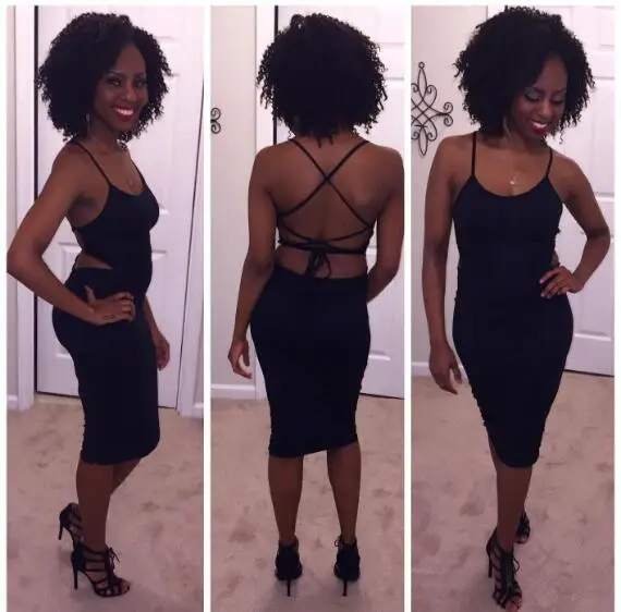 Low Cut Sexy Backless Women Dress Open Back Spaghetti Strap Black Night Club Bodycon Bandage Slim Summer Style 2016 | Женская одежда