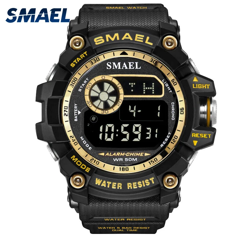Часы мужские цифровые спортивные SMAEL часы водонепроницаемые Relogio Masculino Militar 8010
