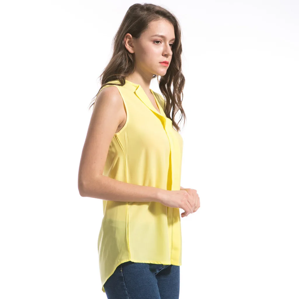 Женская шифоновая блузка свободного покроя жилет Летний больших размеров